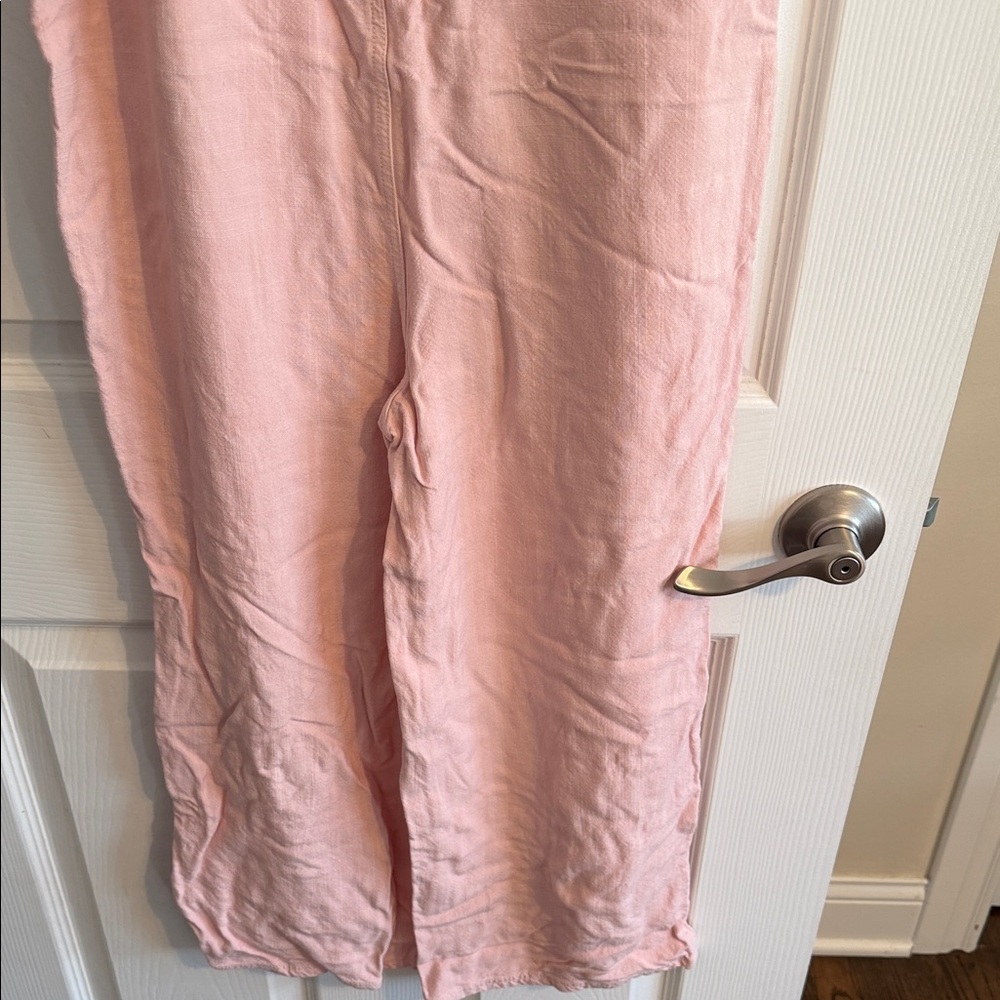 O'Neill Light Pink Wide-Leg Tie-Shoulder Jumpsuit - Picture 7 of 7
